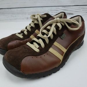 Skechers Toffee Leather/Suede Womens Sneakers sz 8